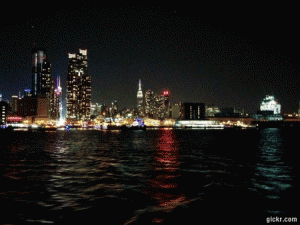 photos animées, Manhattan de nuit