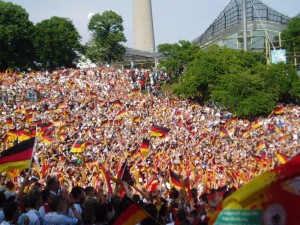 dans la rue pendant la coupe du monde de football 2006 en Allemagne